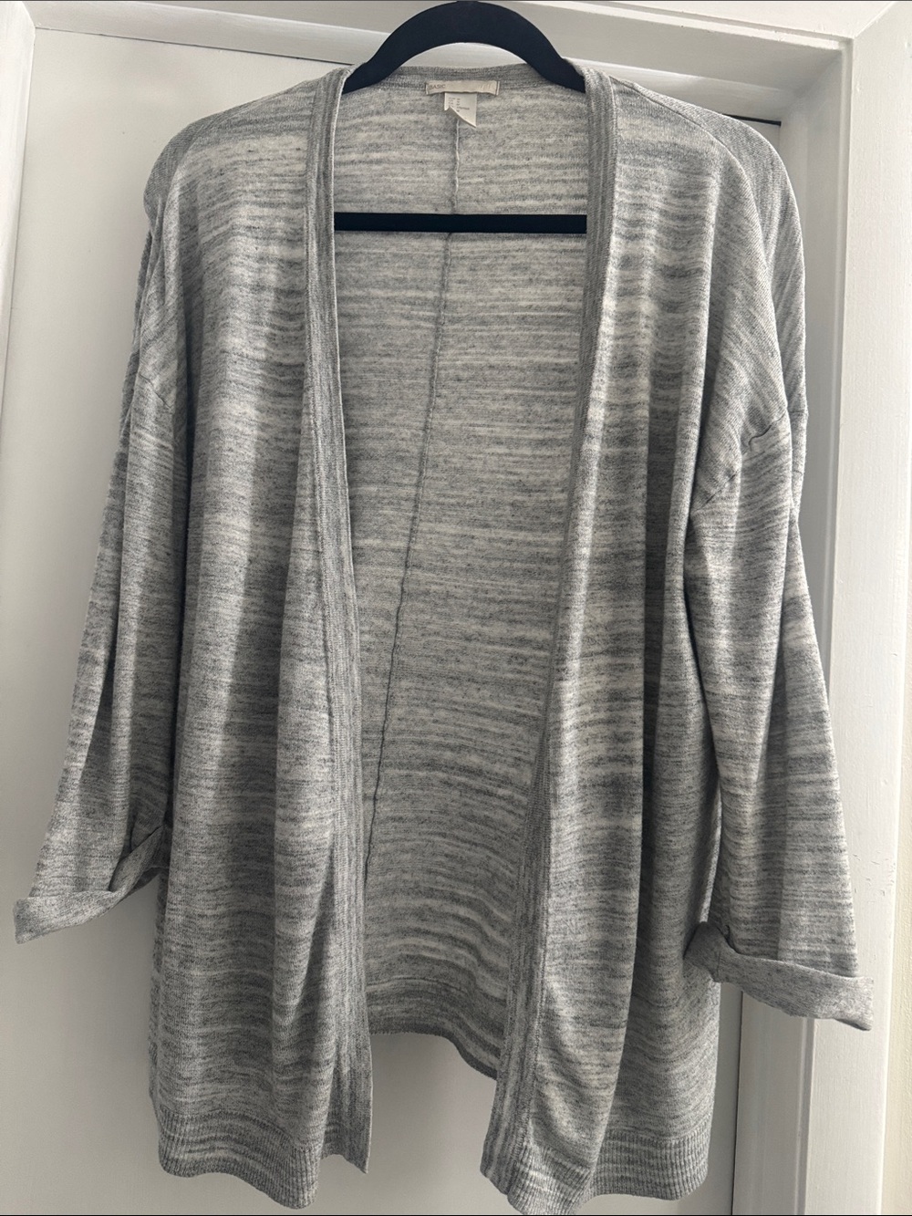 H&M Heather Gray Open-Front Women's Cardigan